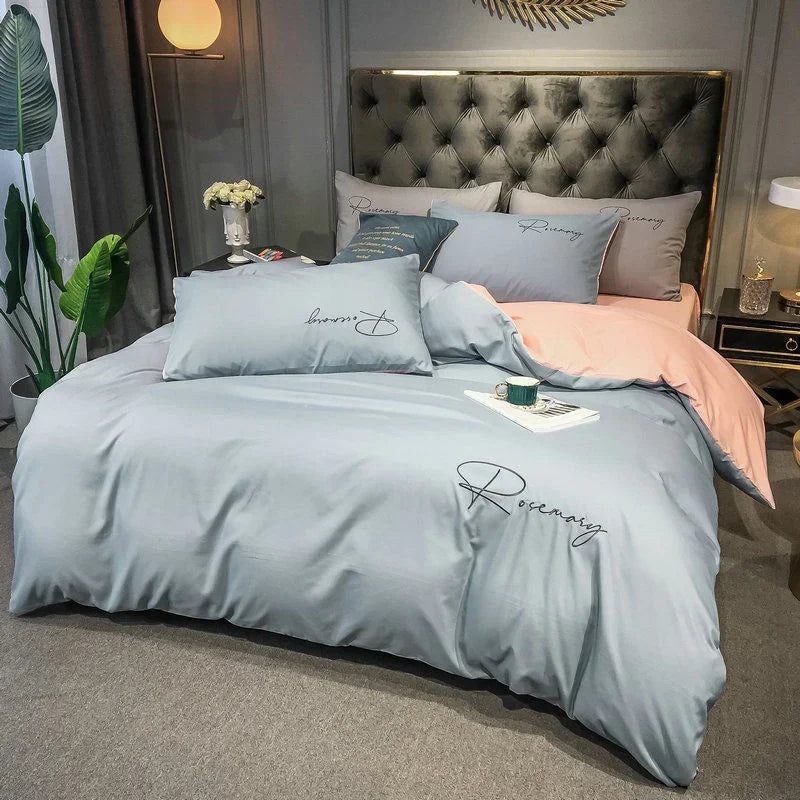 EmbroiLux Bedding - Elegant Embroidered Duvet Cover