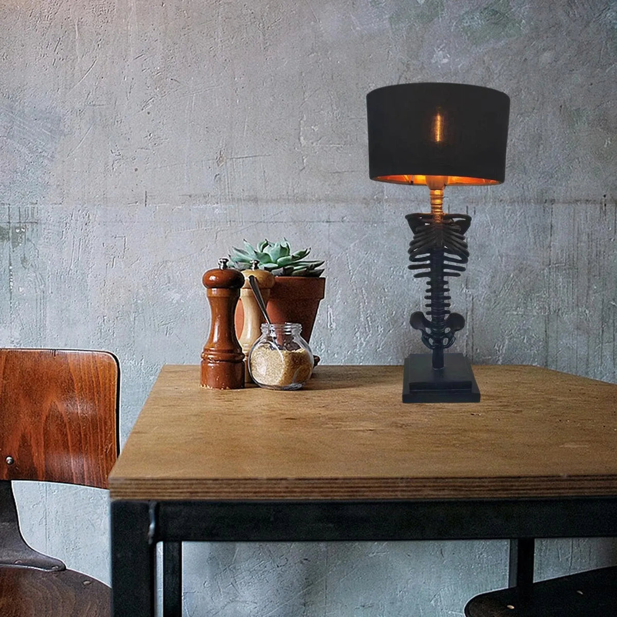 JorvynGlow - Handmade Gothic Resin Table Lamp