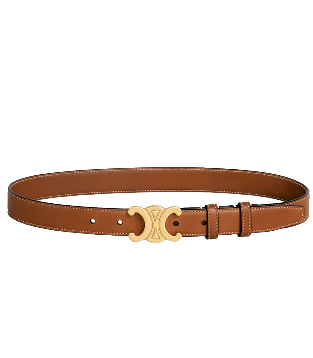EleganceBelt - Ceinture Cuir PU Détails Dorés