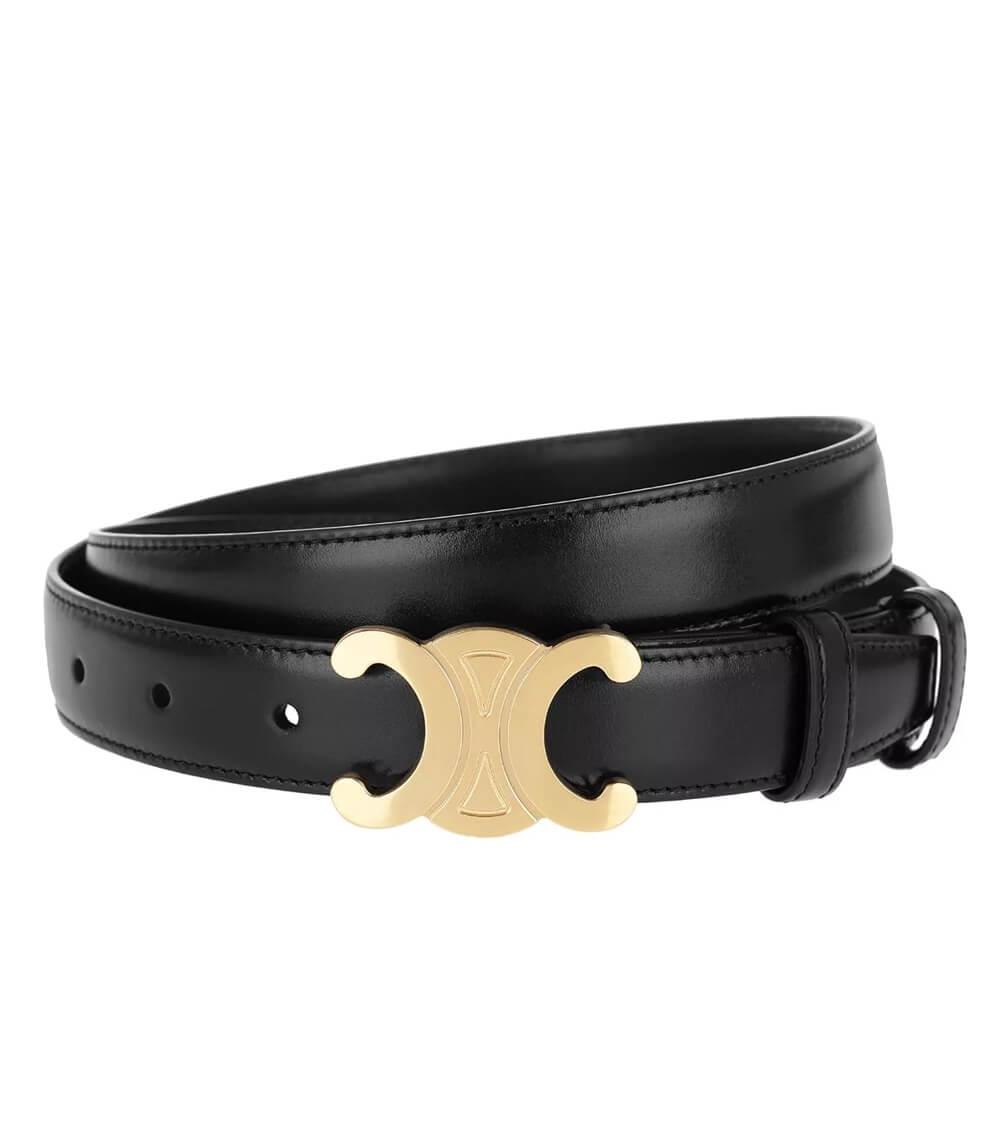 EleganceBelt - Ceinture Cuir PU Détails Dorés