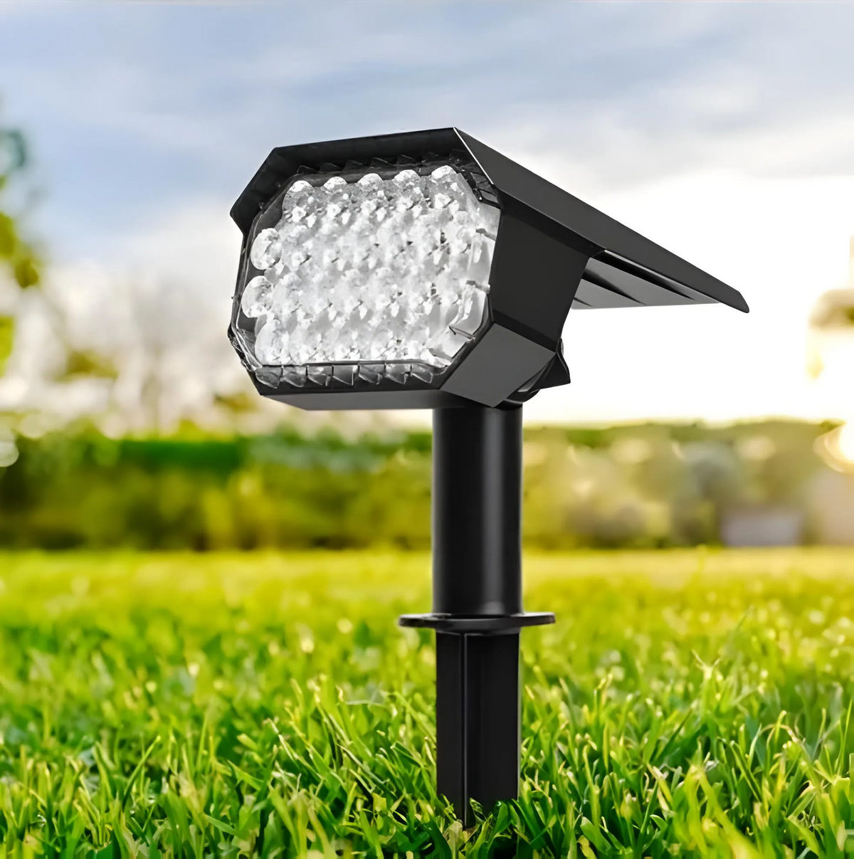 ÉclatSolaire - Elegant LED Solar Garden Lamp