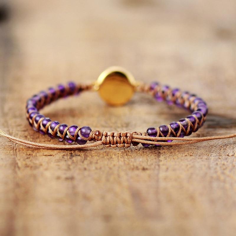 Amethyst Glow - Bracelet en perles d'améthyste naturelle