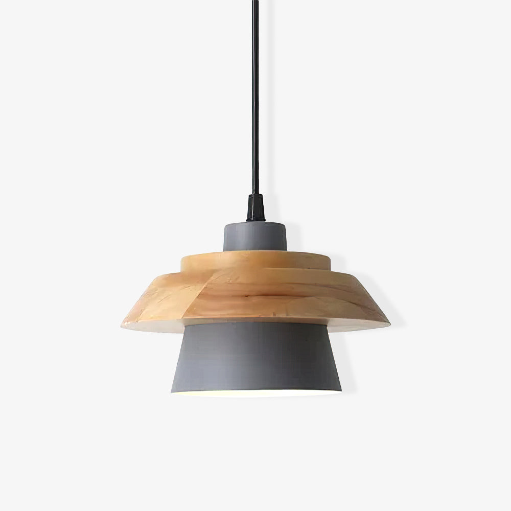 NordicMacaron - Scandinavian Design Pendant Light with Wood Finish