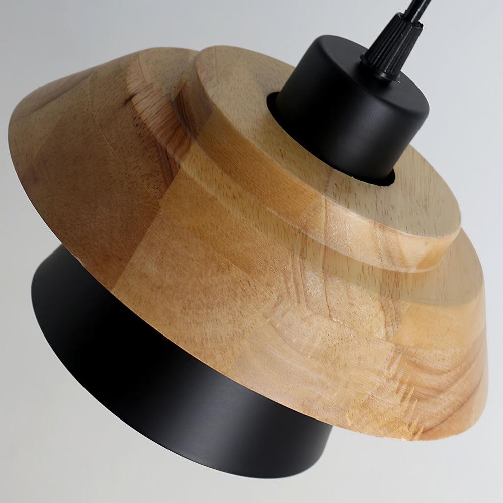 NordicMacaron - Scandinavian Design Pendant Light with Wood Finish