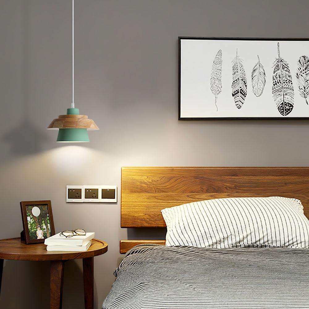 NordicMacaron - Scandinavian Design Pendant Light with Wood Finish
