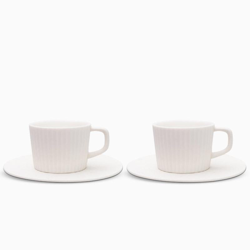 ElegantSips - Stoneware Mug Set with Spoon