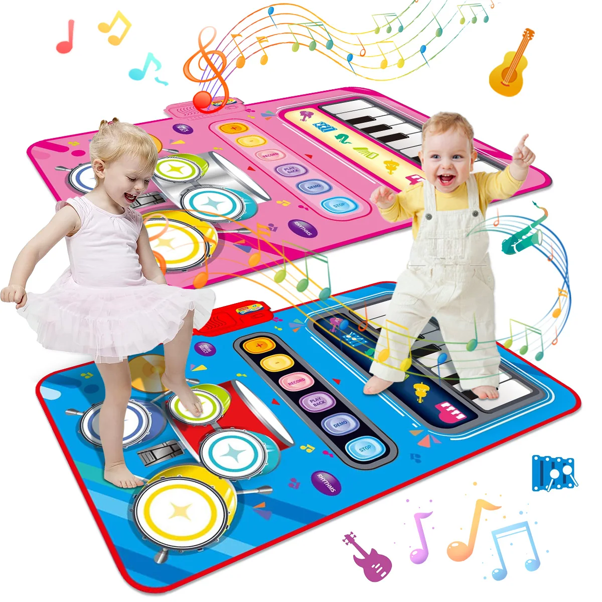 Tapis de Jeu Musical Interactif avec 5 Instruments | Développe la Créativité et la Motricité des Enfants 1