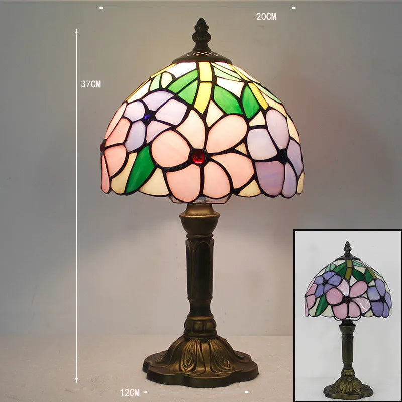 Luminara Éclat - Colored Glass Tiffany Desk Lamp