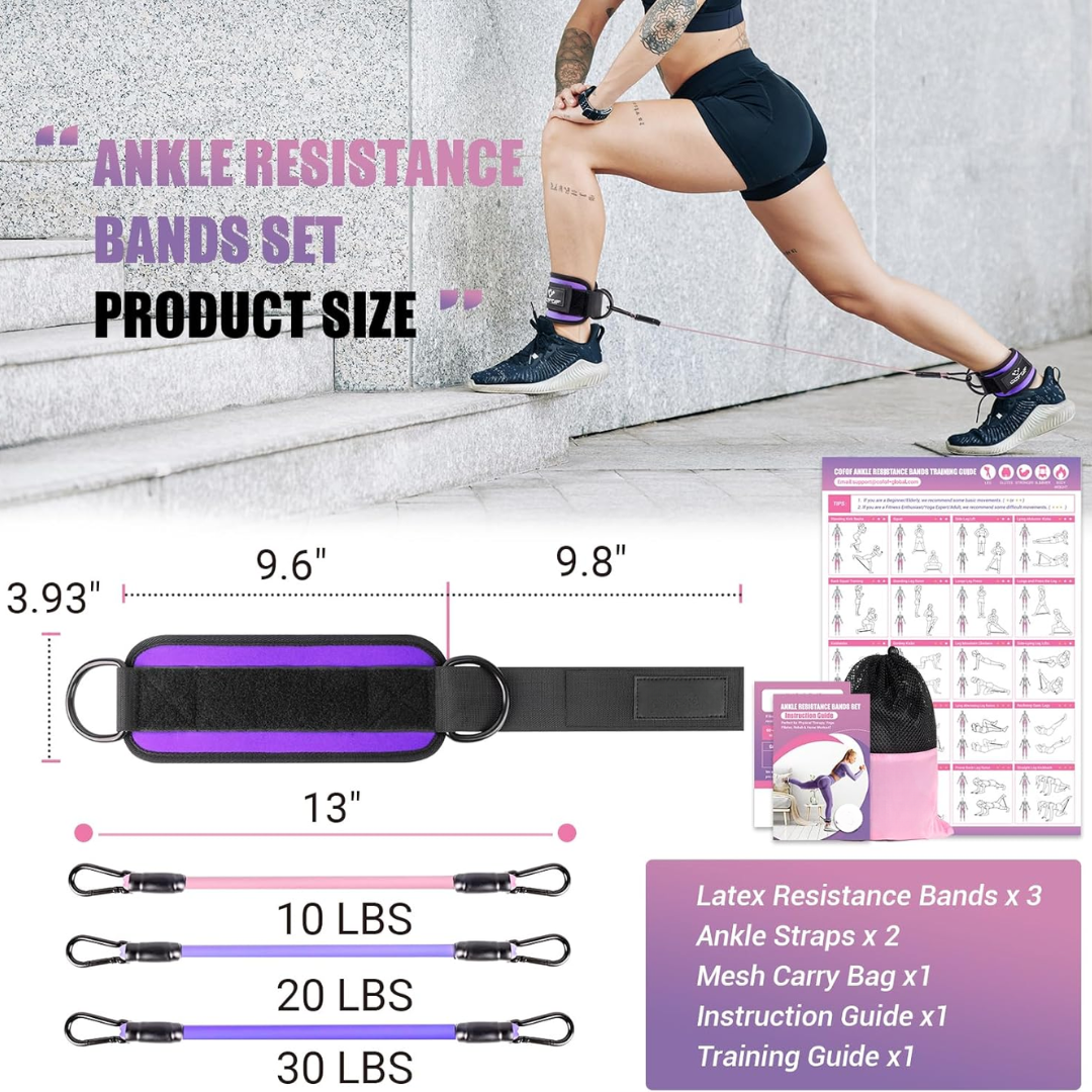 FlexTone - Bandes de résistance hanches et fessiers