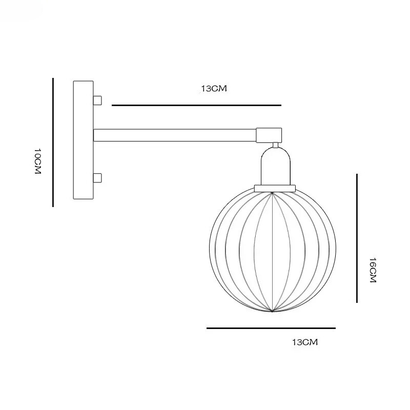 LightCrown - Modern Glass and Metal Wall Sconce