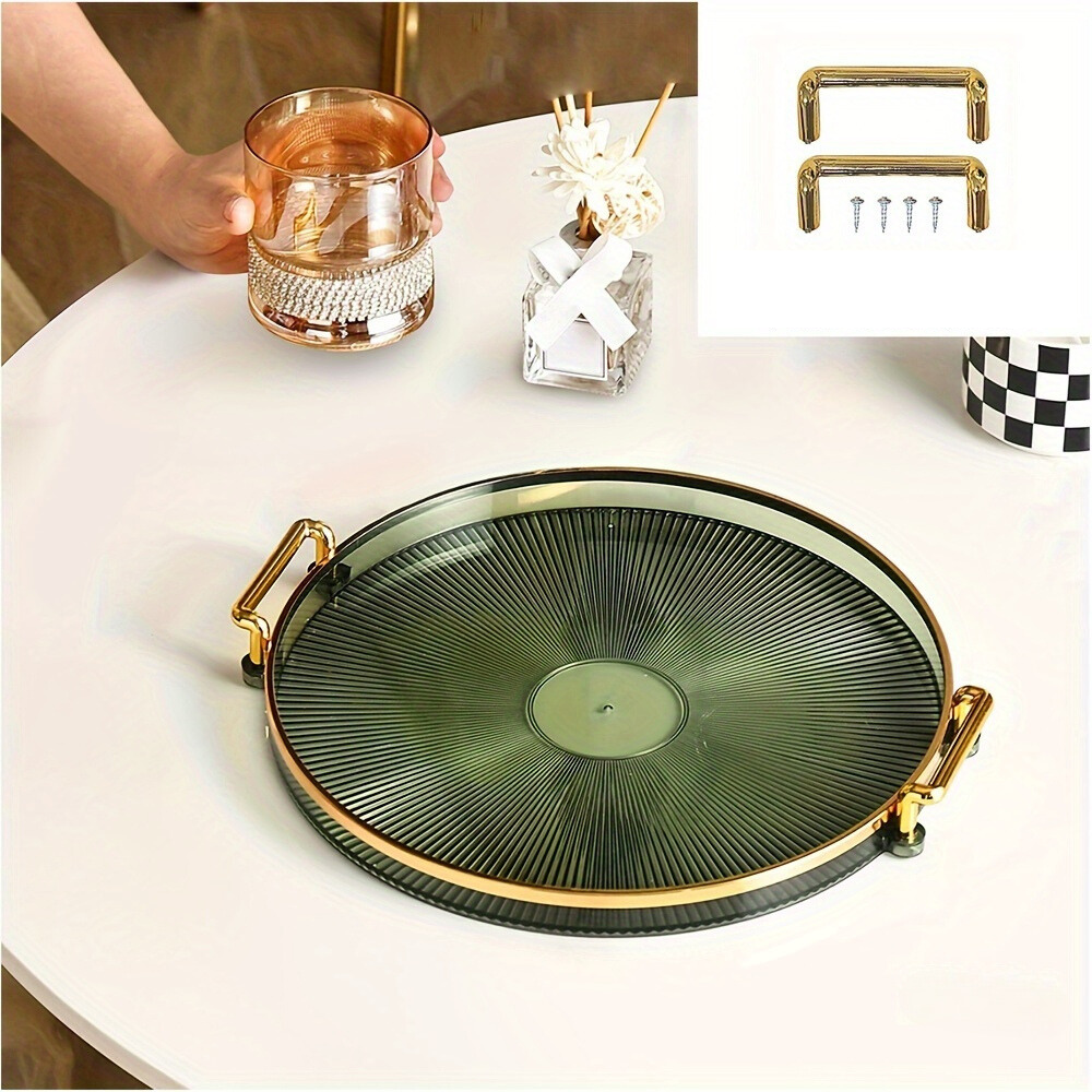 Gilded Elegance - Luxury Serving Bowl with Gold Handles
