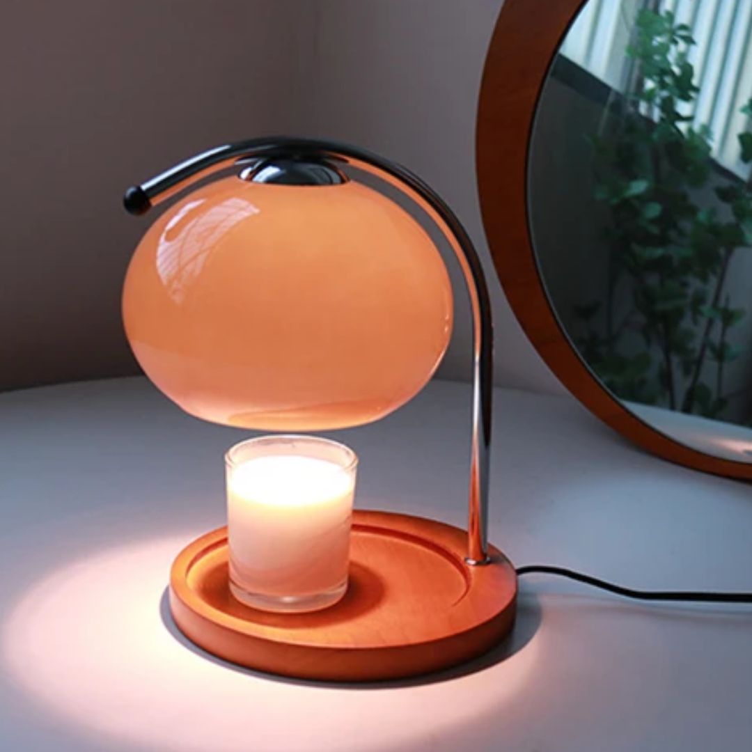 Alyssa Retro Table Lamp - Lampe Verre Élégante