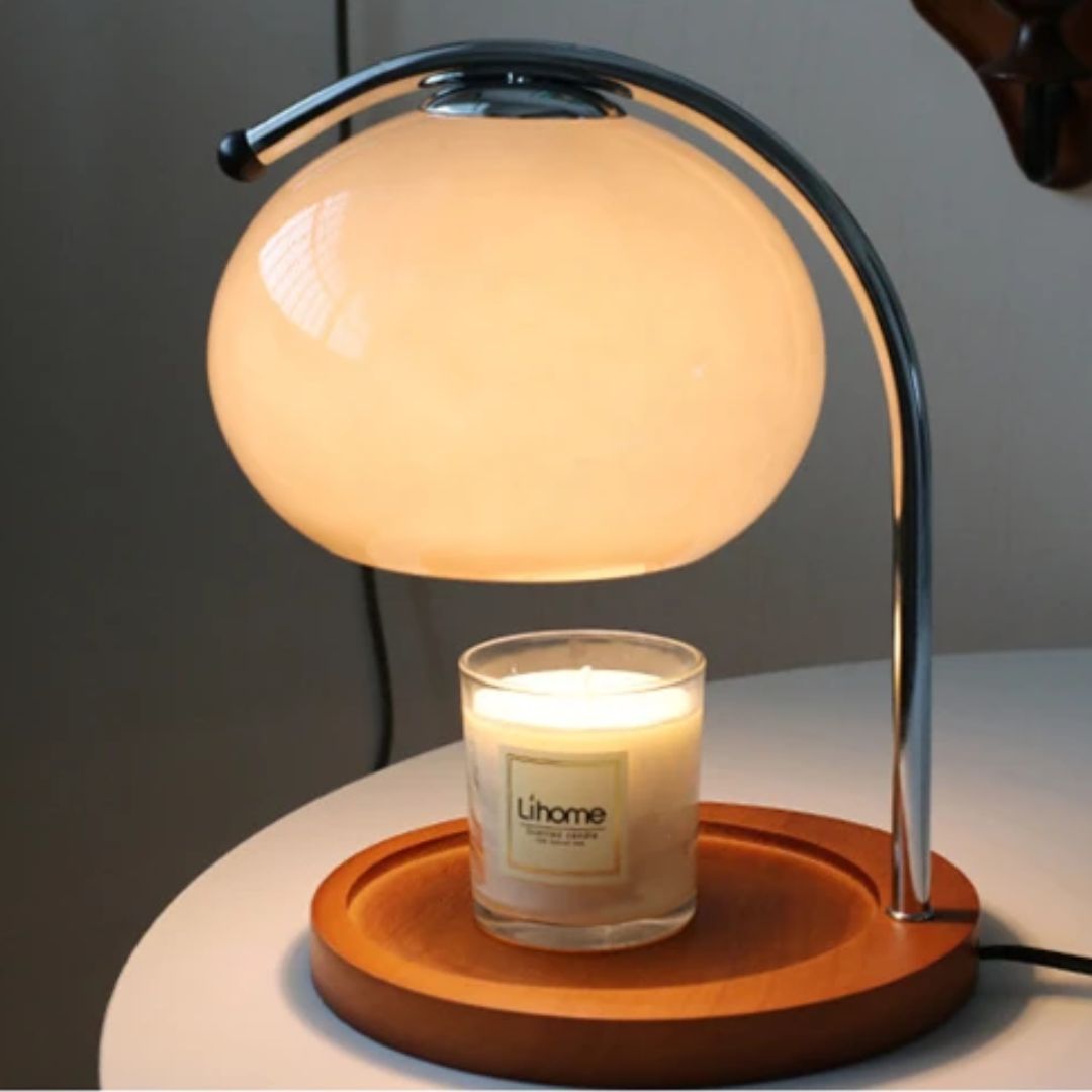 Alyssa Retro Table Lamp - Lampe Verre Élégante