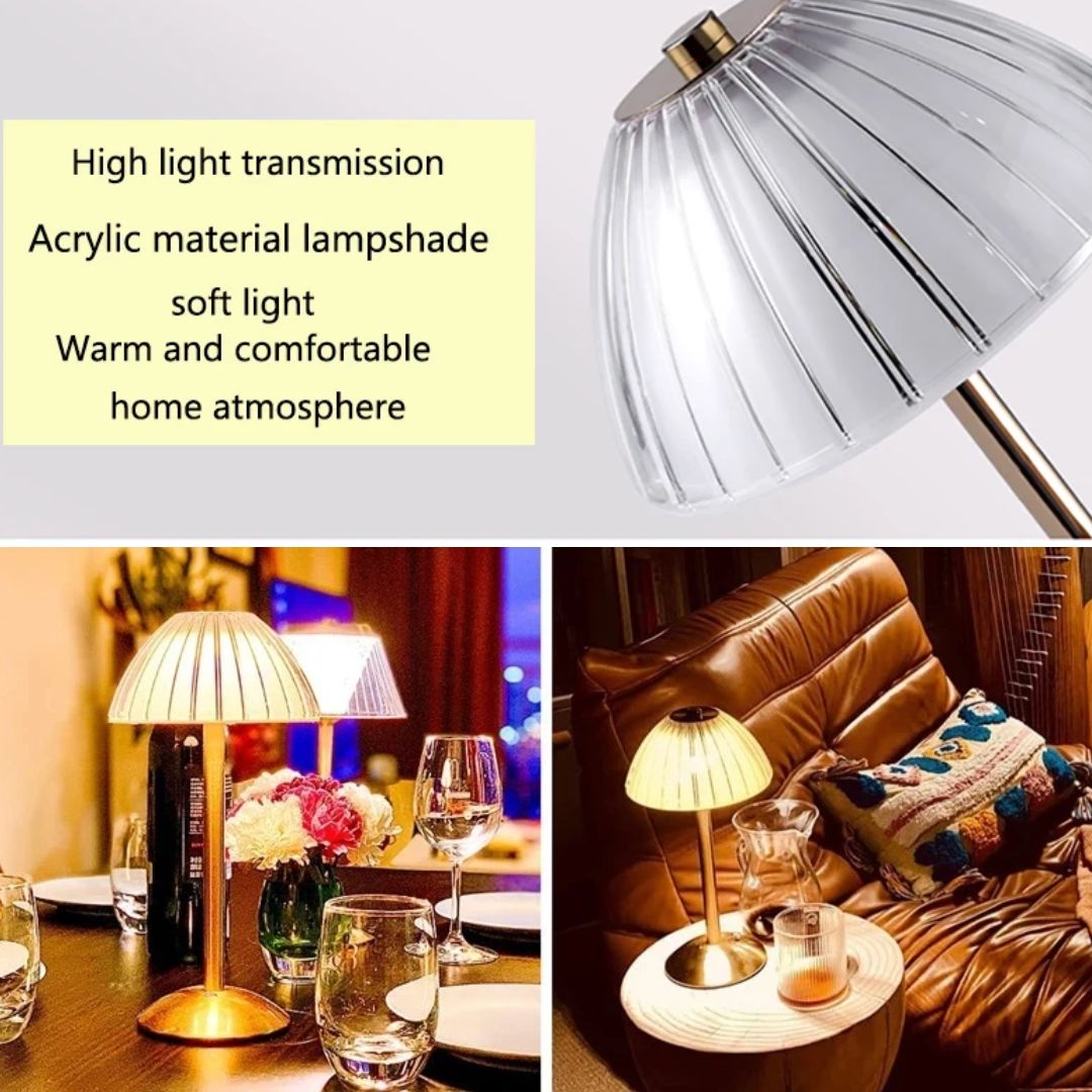 Karina GlowDesk – Lampe Bureau Rétro Rechargeable