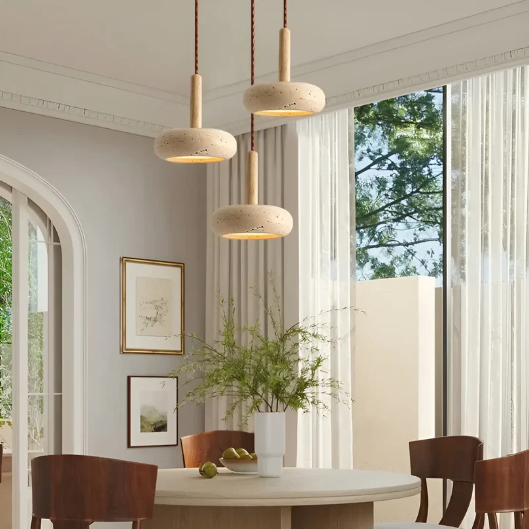 TranquilHalo - Plafonnier LED Rétro Design Japonais