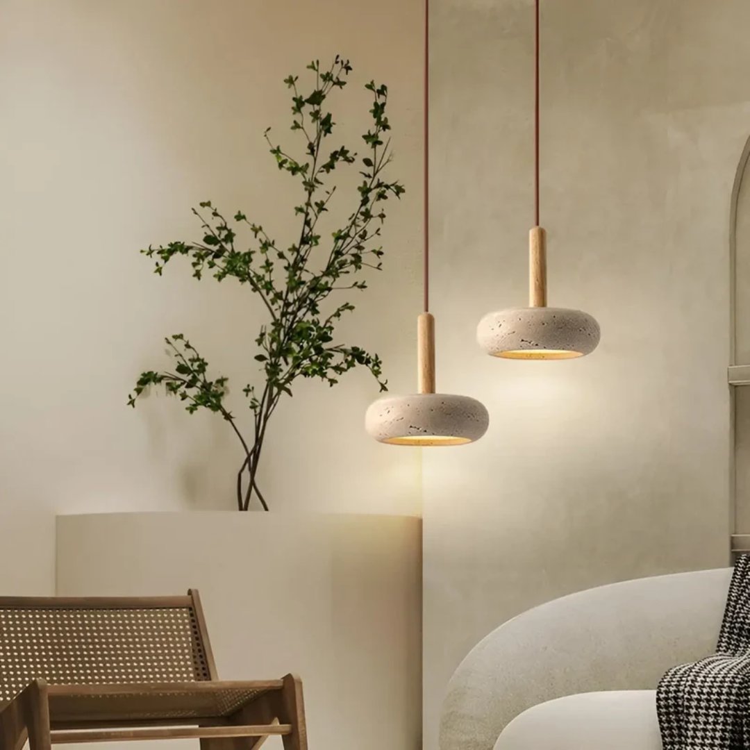 TranquilHalo - Plafonnier LED Rétro Design Japonais