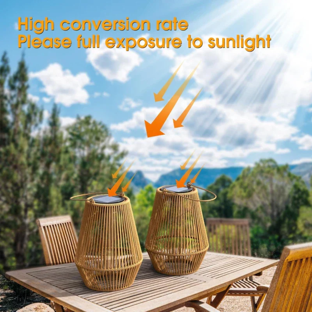 SunWeave - Éclairage Jardin Solaire Tressé Waterproof