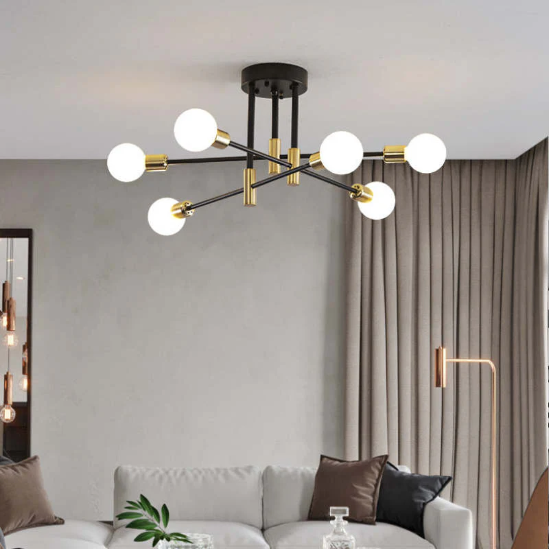 Lumière Royale - Plafonnier LED de luxe pour salon