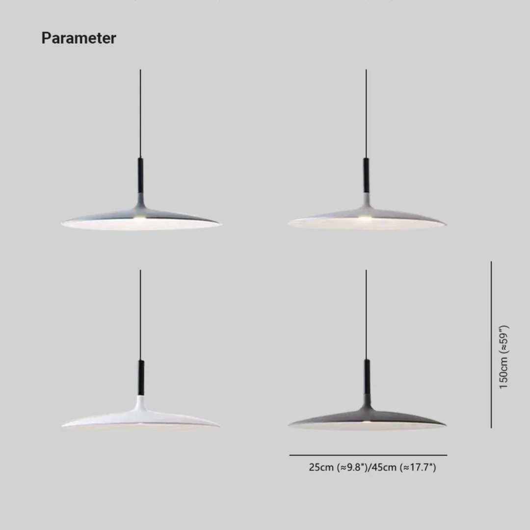 AuraPan - Élégante suspension LED moderne pour intérieur