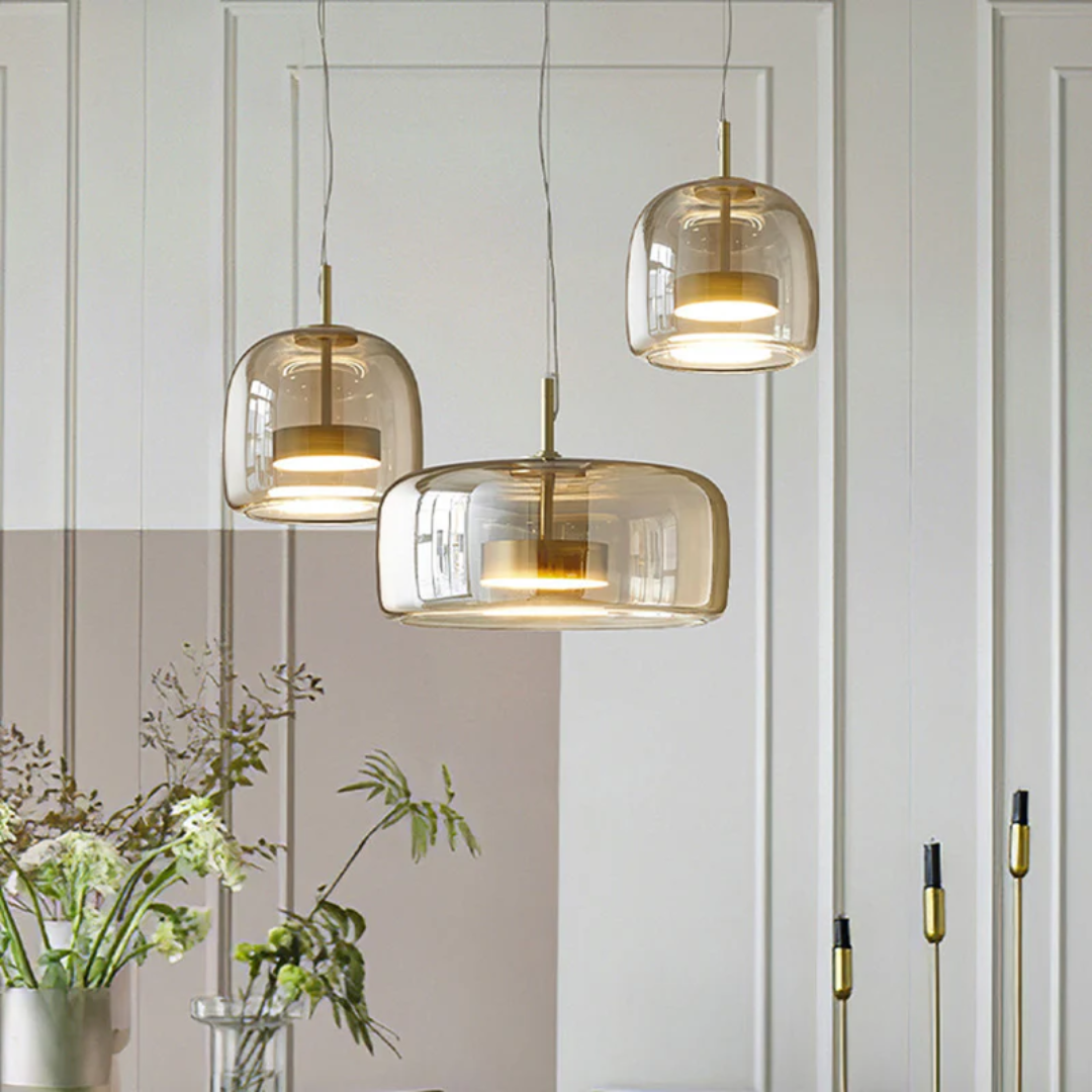 VintageGlow - Suspension LED rétro pour intérieurs stylés