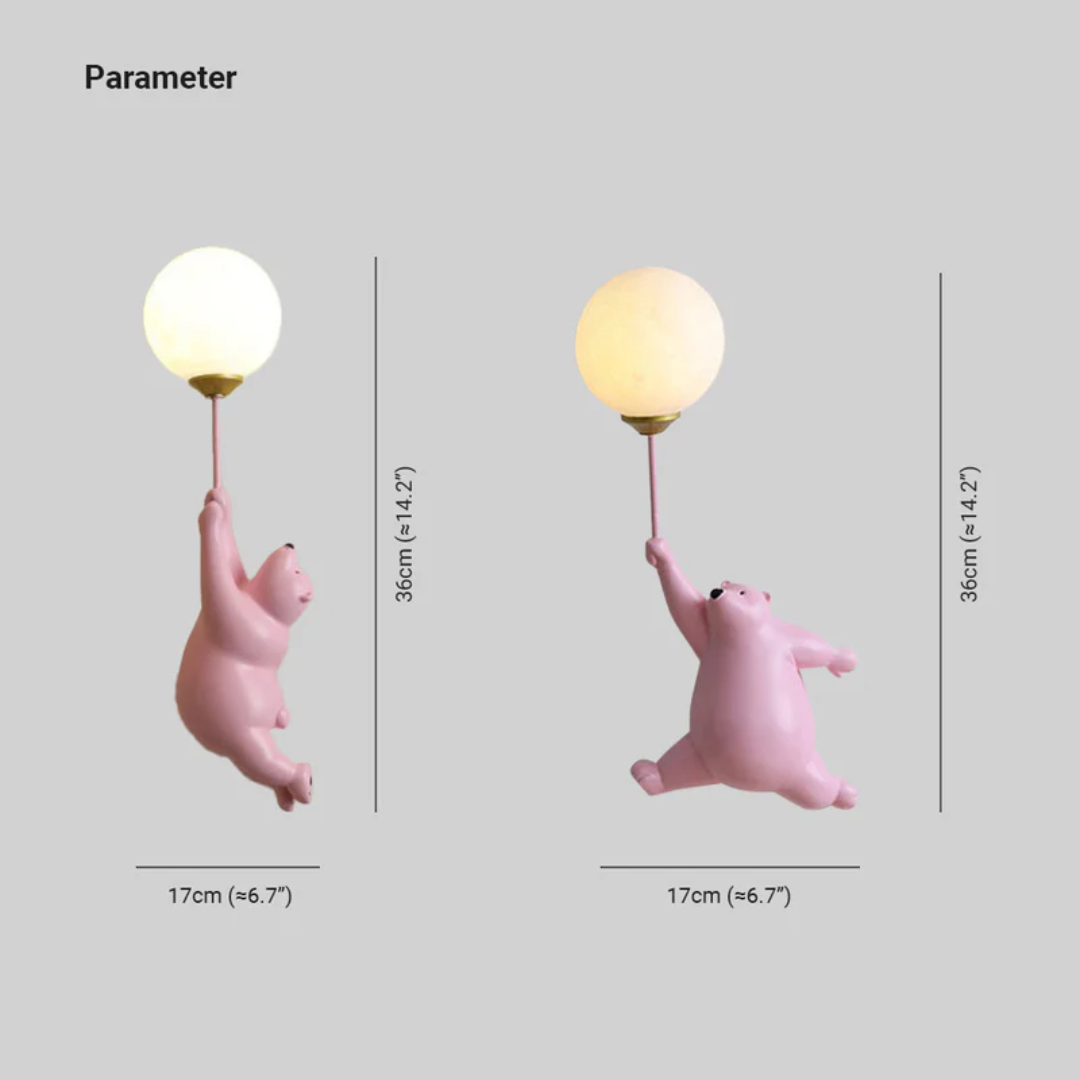 TeddyGlow - Applique Murale LED Stylée pour Mur