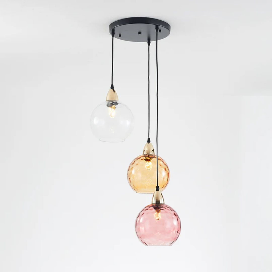 ClusterGlow - Suspension 3 Lampes Éclairage Ambiance