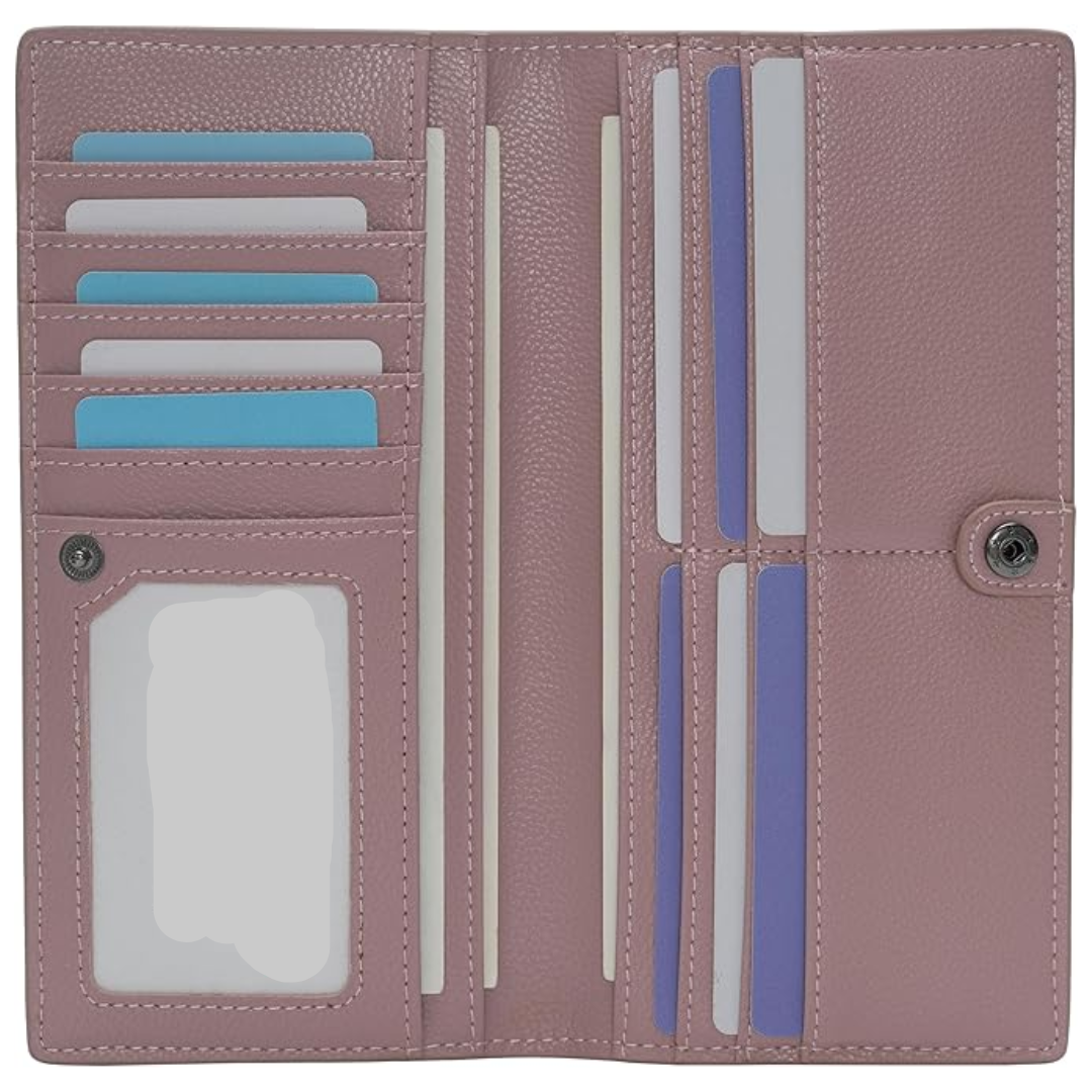 Renée Wallet - Portefeuille Cuir Fin Protection RFID