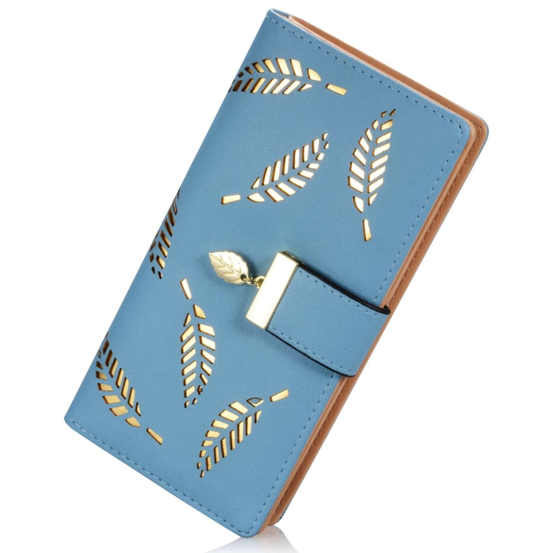 LeatherLeaf - Portefeuille Cuir Femme Raffiné