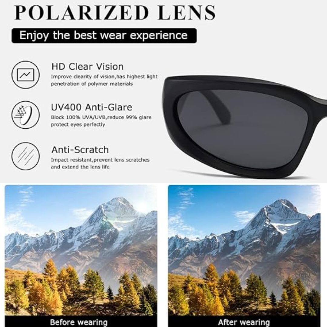 SwiftWrap - Lunettes de Sport Polarisées Enveloppantes