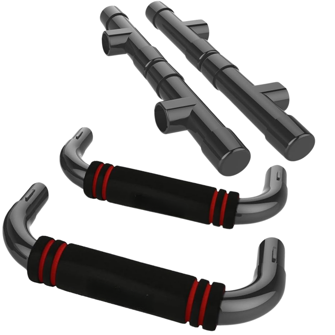 PushMaster - Barres de pompes ergonomiques avec prise