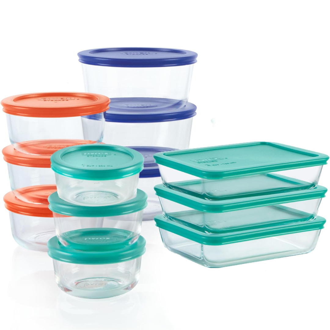 GlassKeeper - Set 12 Pièces Bocaux de Rangement