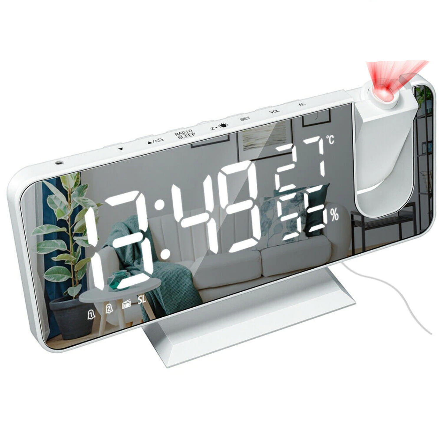 Astronatic Horloge - Écran LED Projecteur 180°
