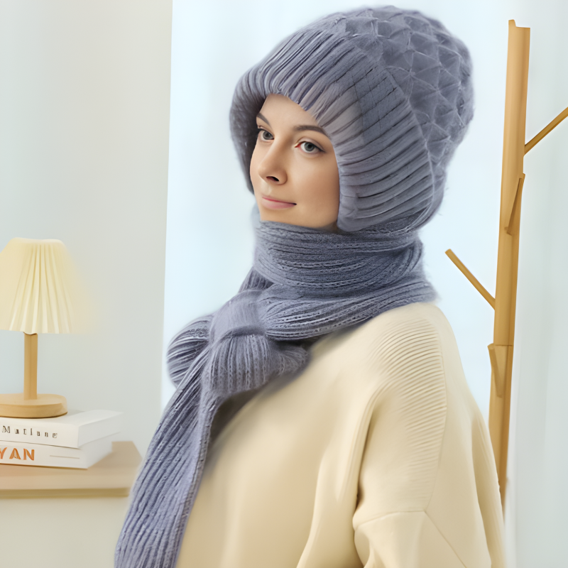 CozyWind - Beanie and Scarf Set for Winter Fashion