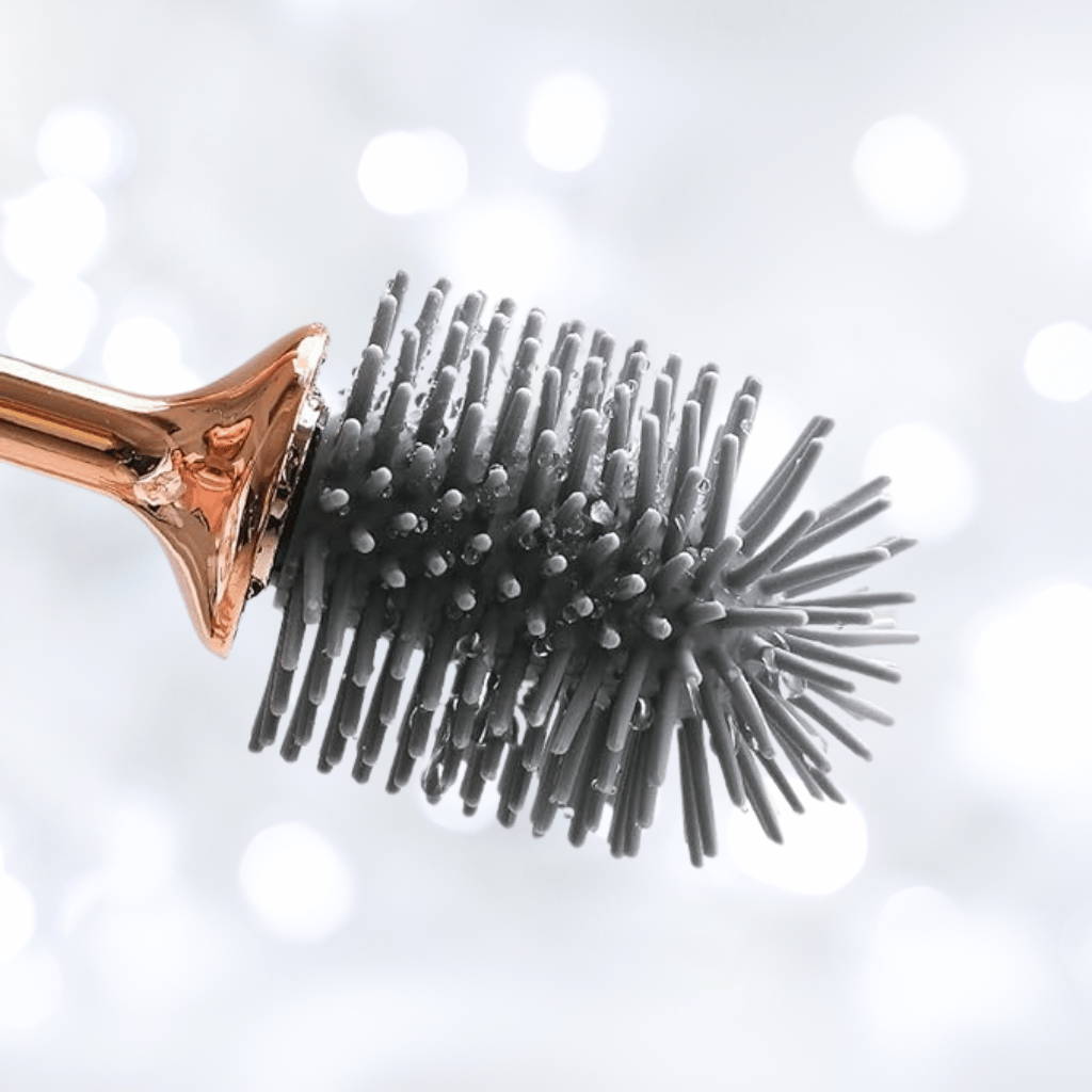 KleanArc - Flexible Wall-Mounted Toilet Brush with Quick-Dry Holder