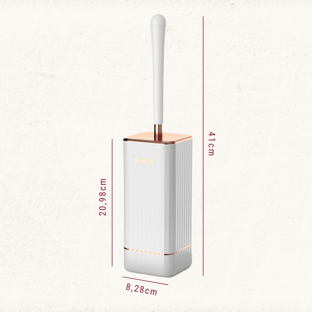 KleanArc - Flexible Wall-Mounted Toilet Brush with Quick-Dry Holder