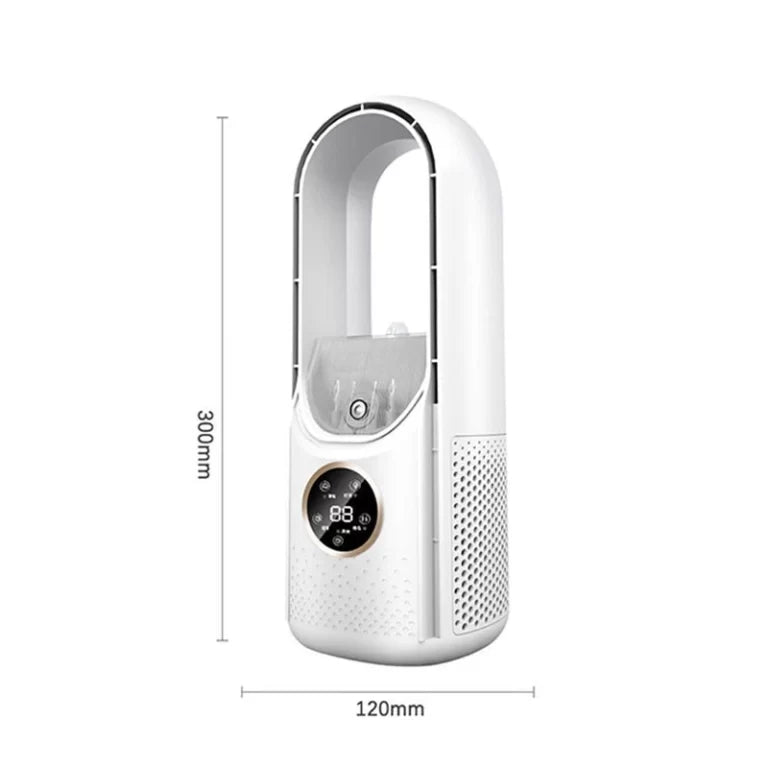Ventilateur sans Pales 2-en-1 - USB, Écran LED et 6 Vitesses