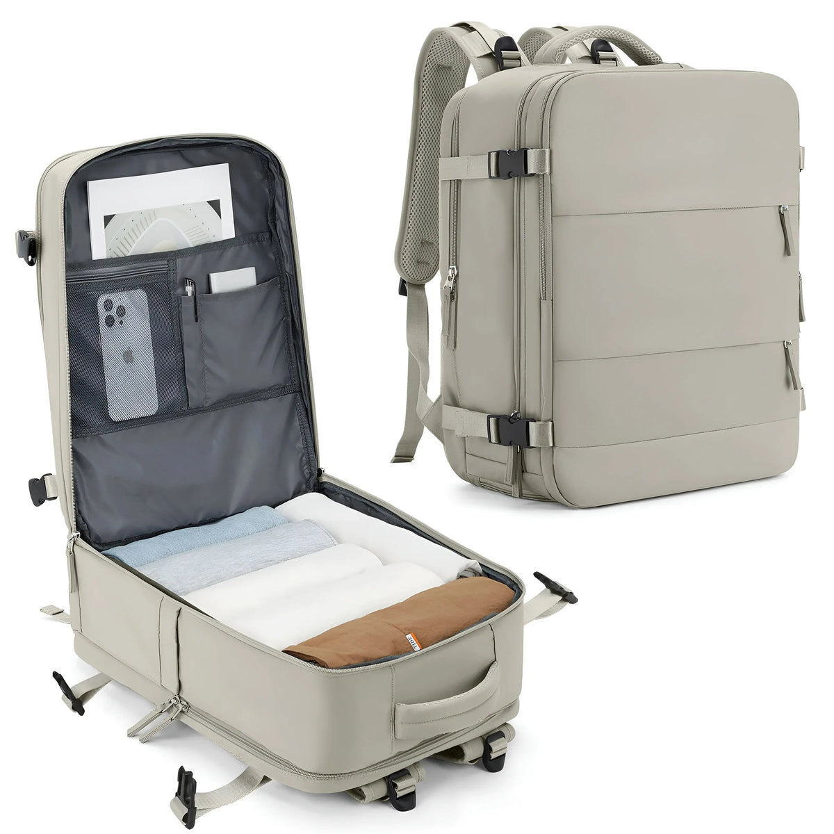 EasyTravel - Elegant Spacious Cabin Luggage for Effortless Travel