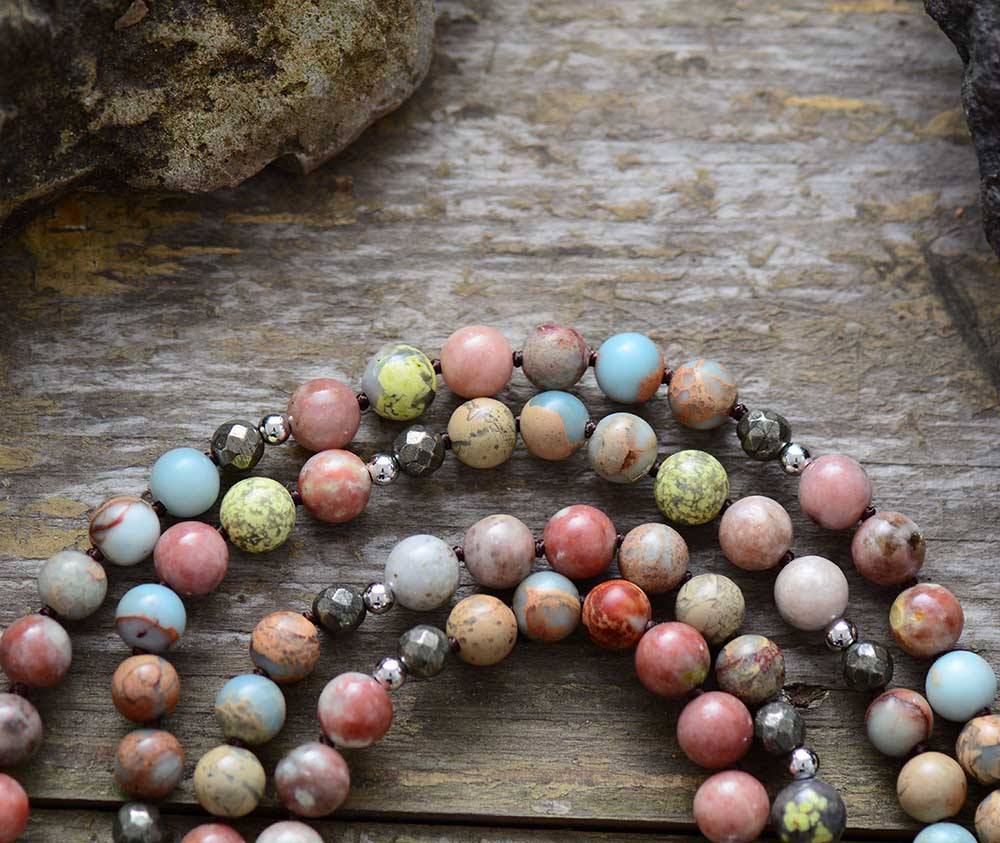 Seraphina - 108 Bead Heart Chakra Mala Necklace