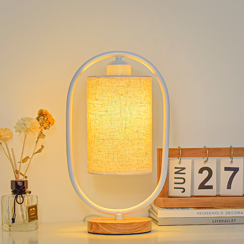 Zorwick - Vintage Wood LED Lamp with Adjustable Brightness