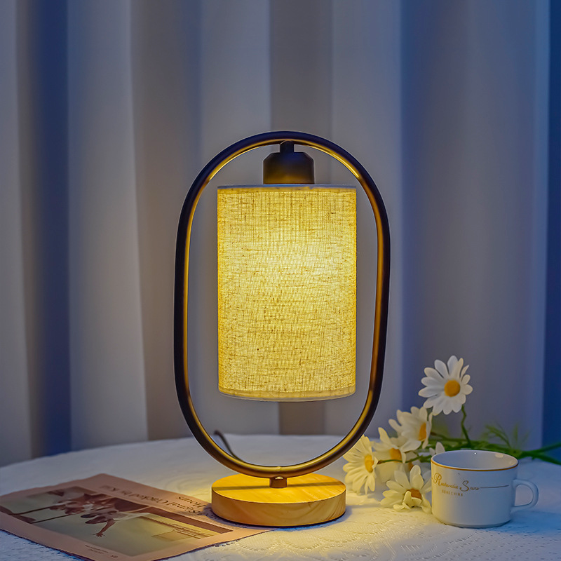 Zorwick - Vintage Wood LED Lamp with Adjustable Brightness