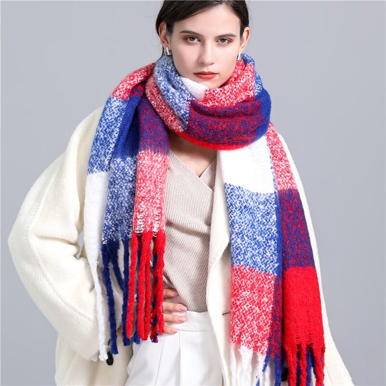 CosyPlaid - Warm Cashmere Plaid Scarf for Winter