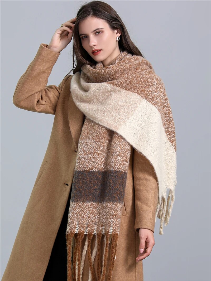 CosyPlaid - Warm Cashmere Plaid Scarf for Winter