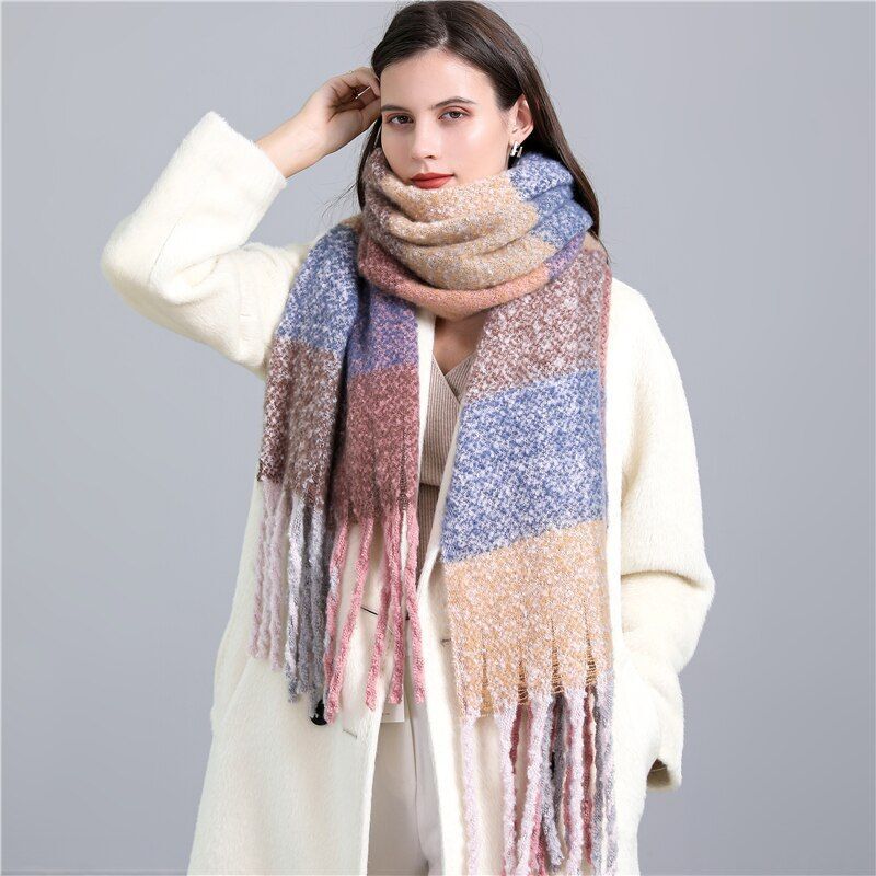 CosyPlaid - Warm Cashmere Plaid Scarf for Winter