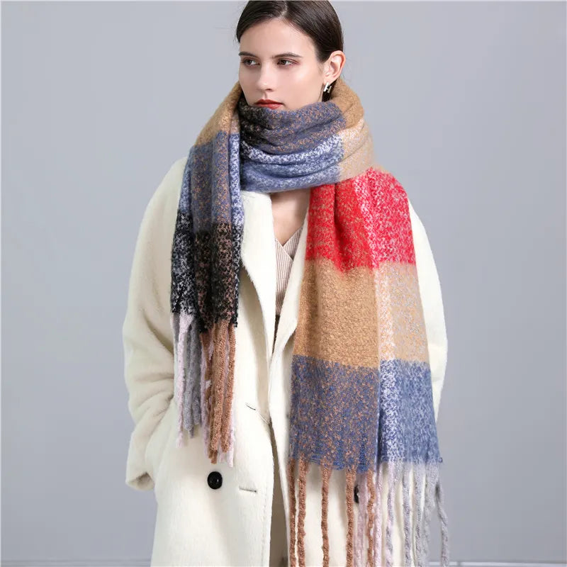 CosyPlaid - Warm Cashmere Plaid Scarf for Winter