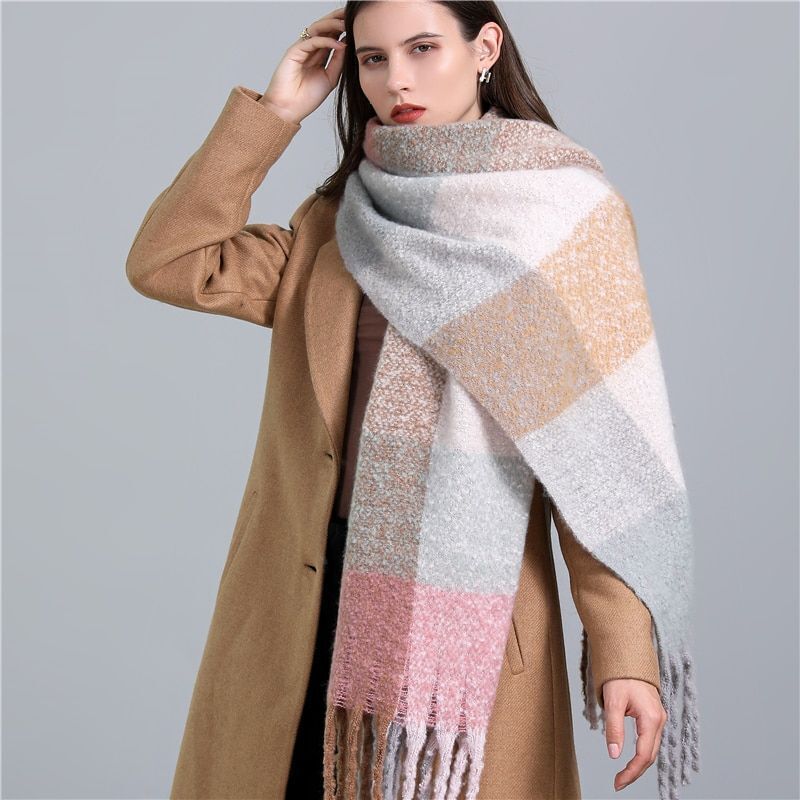 CosyPlaid - Warm Cashmere Plaid Scarf for Winter