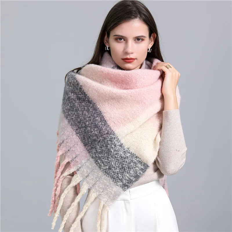 CosyPlaid - Warm Cashmere Plaid Scarf for Winter