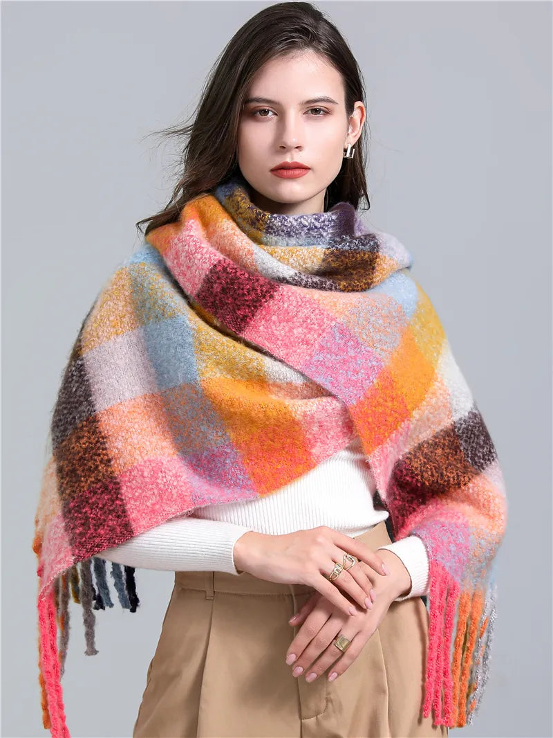 CosyPlaid - Warm Cashmere Plaid Scarf for Winter