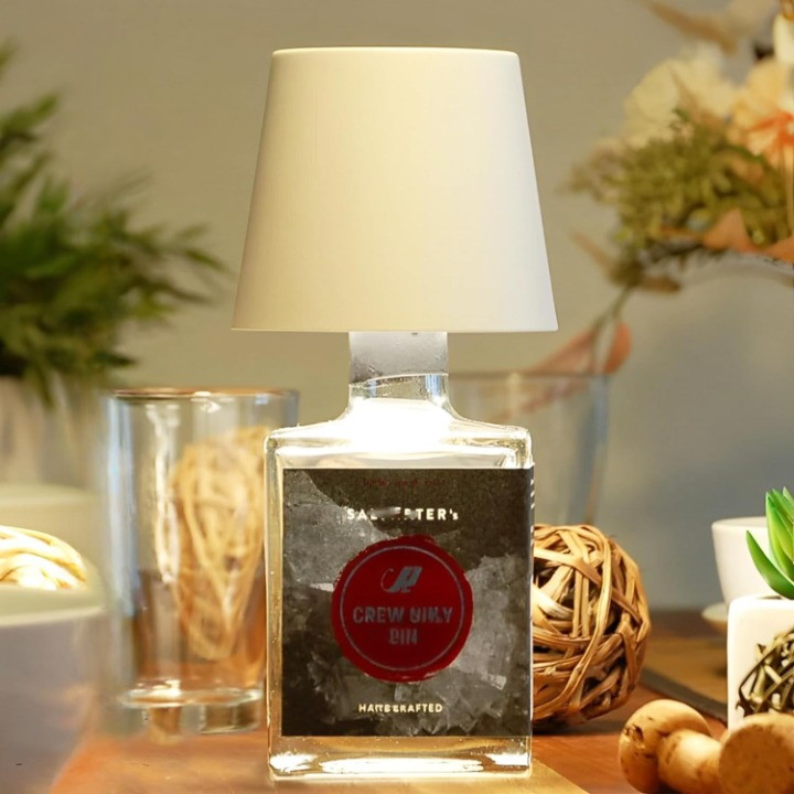 EmberGlow - Wireless Bottle Lamp with Touch Control and USB Charging