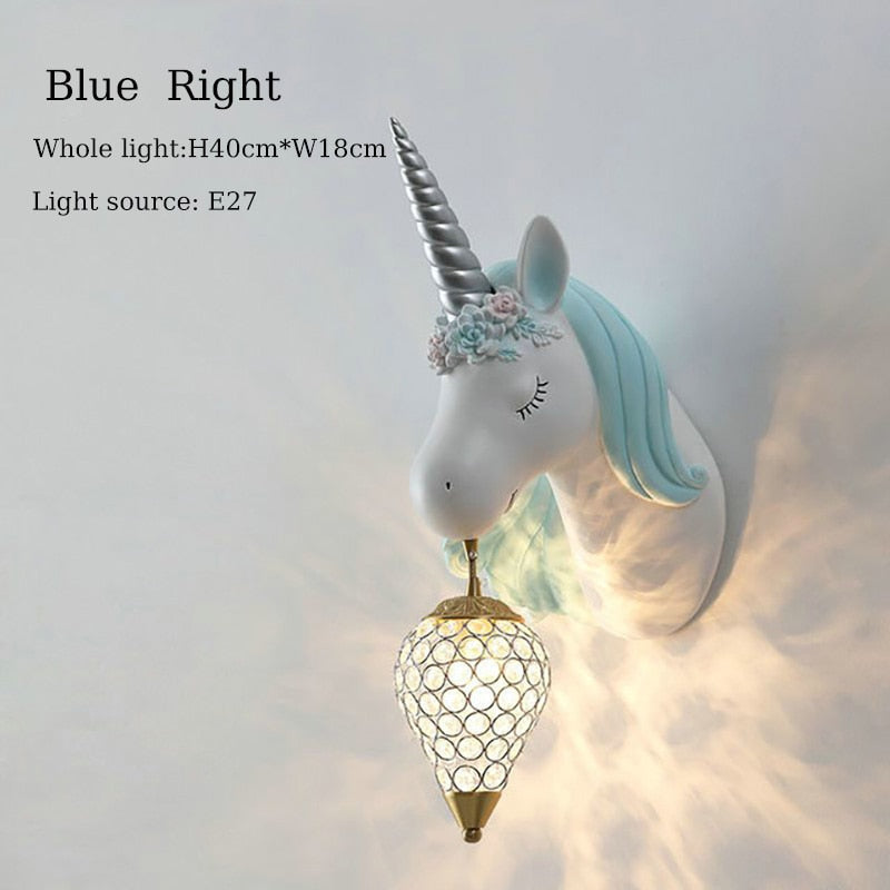 Magic Unicorn - Soft-Glow Wall Light for Kids' Bedroom