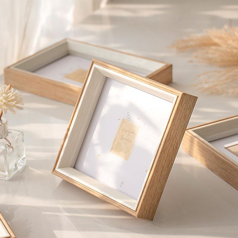 ElegantFrame - Gold-Edged Luxury Square Photo Frame